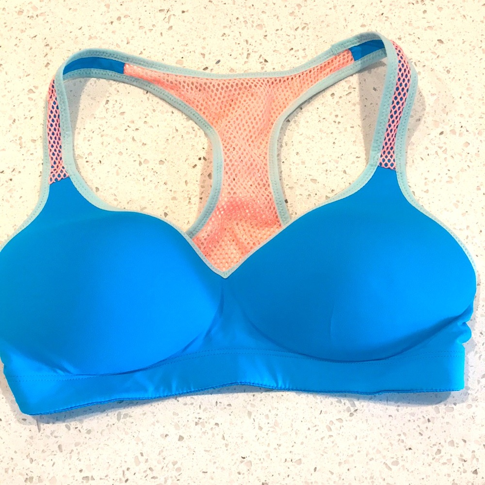 Pink Victoria’s Secret yoga sports bra